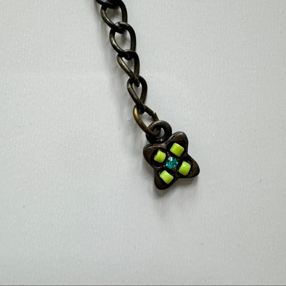 Beaded Cross Necklace in Turquoise - Picture 3 of 7